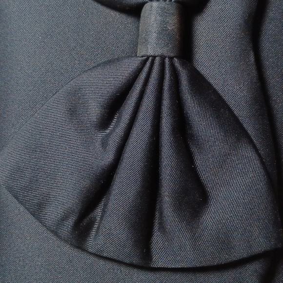 Vintage Satin Black Bow Mini Bag - Picture 7 of 12